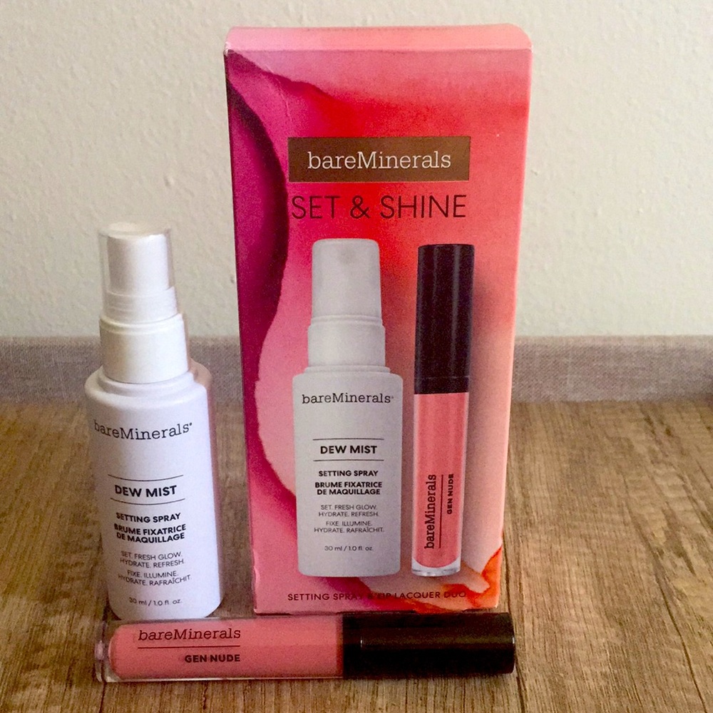 Bare Minerals 2pc set & shine set.